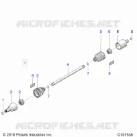 DRIVE TRAIN, TRANSMISSIONE ANTERIORE SHAFT