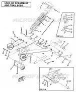 SWING ARM WELDMENT AND AMMORTIZZATORE POSTERIORE ASSEMBLY (4910981098032A)