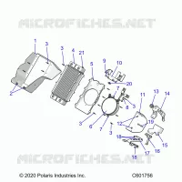 MOTORE, RADIATOR MOUNTING