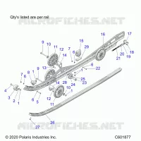 SUSPENSION, RAIL BEAM LH/RH ALL OPZIONI