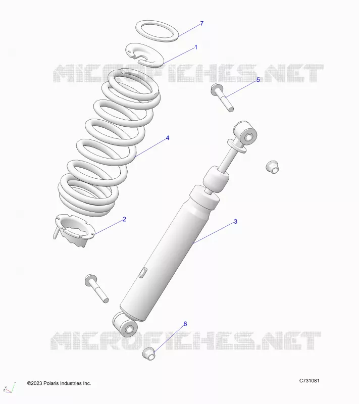 SUSPENSION, REAR SHOCK MONTAGGIO
