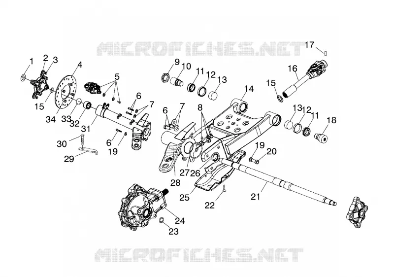 SWING ARM/REAR/SCATOLA INGRANAGGI MONTAGGIO