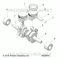ENGINE, PISTON AND ALBERO MOTORE