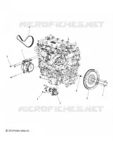 ENGINE, ALTERNATOREE, FLYWHEEL AND STARTER MOUNTING