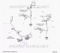 ELETTRICO, WIRE HARNESS, HOOD, ELEC. START