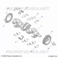 ENGINE, ALBERO MOTORE AND BEARINGS