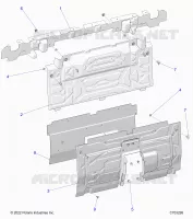 CARROZZERIA POSTERIORE CLOSEOFF, CENTER PANELS