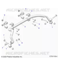 SUSPENSION, REAR BARRA DI STABILIZZAZIONE