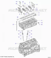 ENGINE, HEAD ASM AND VALVOLE