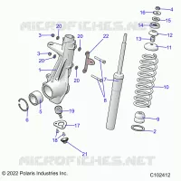 SUSPENSION, ANTERIORE MONTANTE