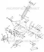 SWING ARM WELDMENT AND AMMORTIZZATORE POSTERIORE ASSEMBLY (4918541854025A)