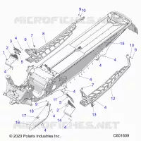 CHASSIS, PROTEZIONE FRIZIONE, FOOTRESTS, AND RUNNINGBOARDS