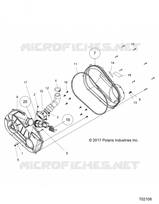 DRIVE TRAIN, COPERCHIO FRIZIONE AND DUCTING