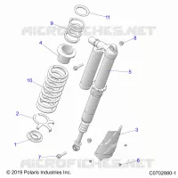SUSPENSION, REAR SHOCK MONTAGGIO, ULTIMATE