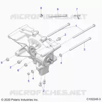 TRASMISSIONE, REAR GEARCASE MOUNTING
