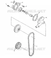 POMPA DELL'ACQUA 500 INDY 0982764(A)(B) and EUROPEAN 500 INDY E982764A (4942104210C010)