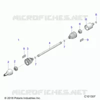 DRIVE TRAIN, ALBERO DI TRASMISSIONE, FRONT