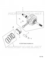 ENGINE, ALBERO MOTORE, CONNECTING ROD AND PISTON