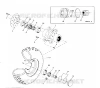 RUOTA ANTERIORE MONTAGGIO 250 4x4 / W928127 (4922872287B010)
