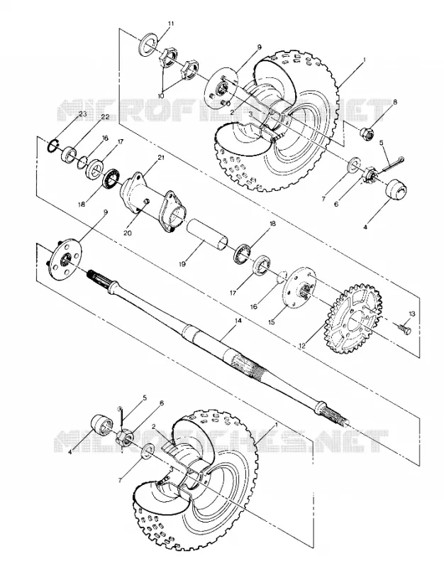 RUOTA POSTERIORE DRIVE ASSEMBLY (4913491349017A)