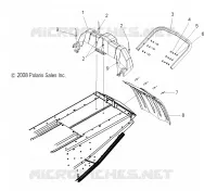 PARAURTI POSTERIORE, SNOWFLAP, AND FANALE POSTERIORE HOUSING