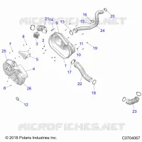 TRASMISSIONE, CLUTCH COVER AND DUCTING