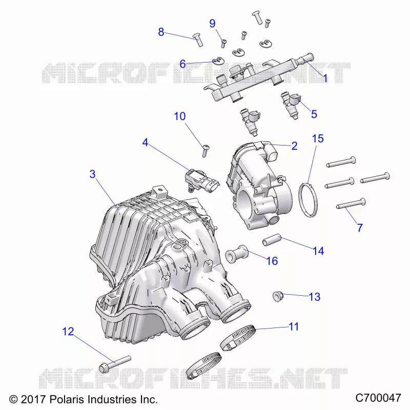 ENGINE, PRESA D'ARIA MANIFOLD