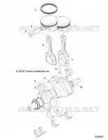 ENGINE, ALBERO MOTORE AND PISTON