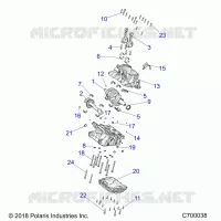 ENGINE, CRANKCASE AND ALBERO MOTORE