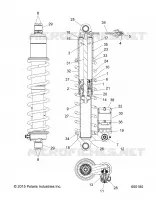 SUSPENSION, AMMORTIZZATORE POSTERIORE TRACK (1543574)