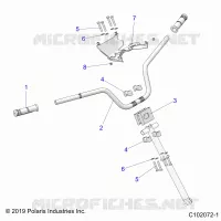 TIMONE, HANDLEBAR AND CLAMPS