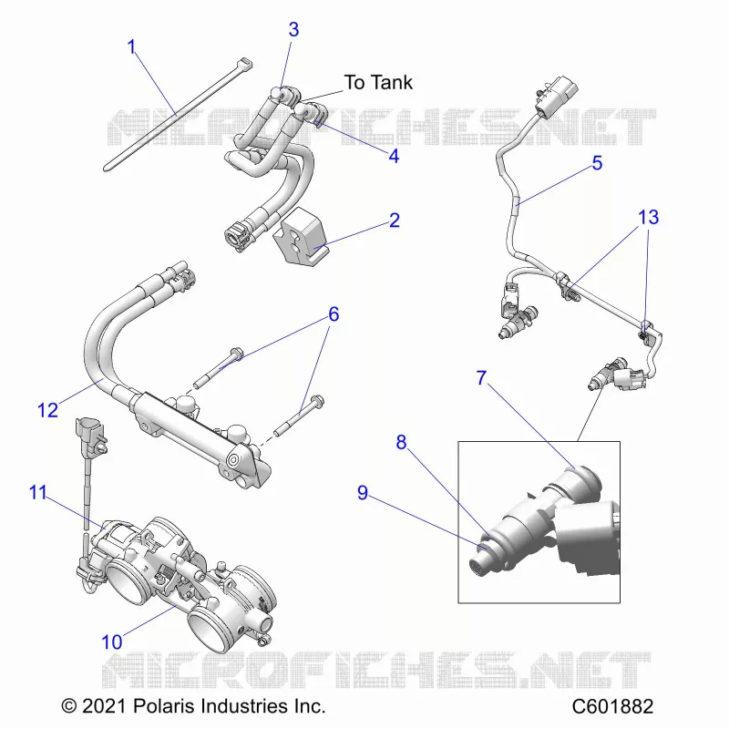SISTEMA DI ALIMENTAZIONE CARBURANTE, RAIL, LINES AND THROTTLE BODY