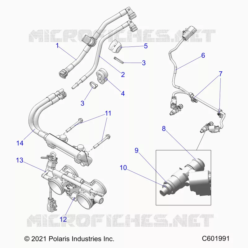 SISTEMA DI ALIMENTAZIONE CARBURANTE, RAIL, LINES AND THROTTLE BODY