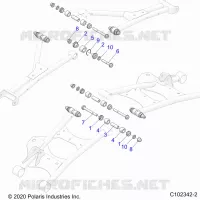 SOSPENSIONE POSTERIORE CONTROL ARM, MOUNTING