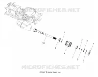TRASMISSIONE, PRINCIPALE SCATOLA INGRANAGGI OUTPUT SHAFT