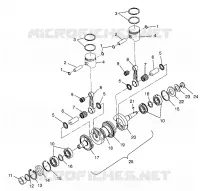 ALBERO MOTORE   PISTONEEE SL 700 B974071, INTL. SL 700 I974071, SL 700 DELUXE B97 (4940874087C010)