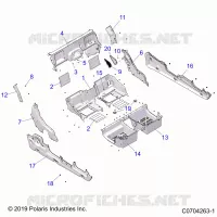 CARROZZERIA POSTERIORE CLOSEOFF, FENDERS AND FLOOR