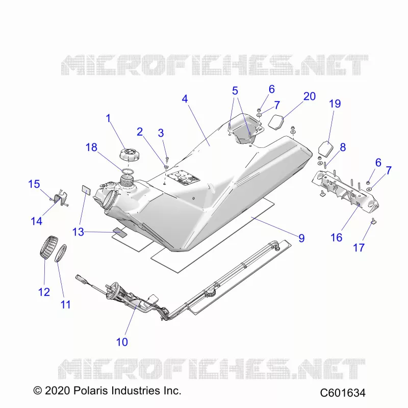 SISTEMA DI ALIMENTAZIONE CARBURANTE, FUEL TANK ASM.