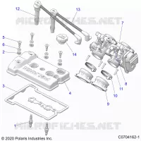 ENGINE, THROTTLE BODY AND VALVOLA COPERTURA