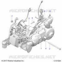 ENGINE, ENGINE AND TRASMISSIONE MOUNTING