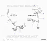 ELETTRICO, WIRE HARNESS, HOOD, ELEC. START