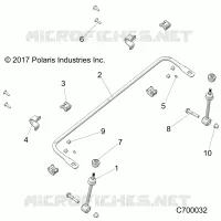 SUSPENSION, FRONT BARRA DI STABILIZZAZIONE- R21RRED4JA (C700032)