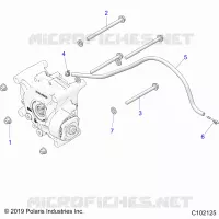 TRASMISSIONE, GEARCASE MOUNTING, REAR