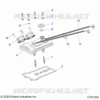 ENGINE, THROTTLE BODY AND VALVOLA COPERTURA