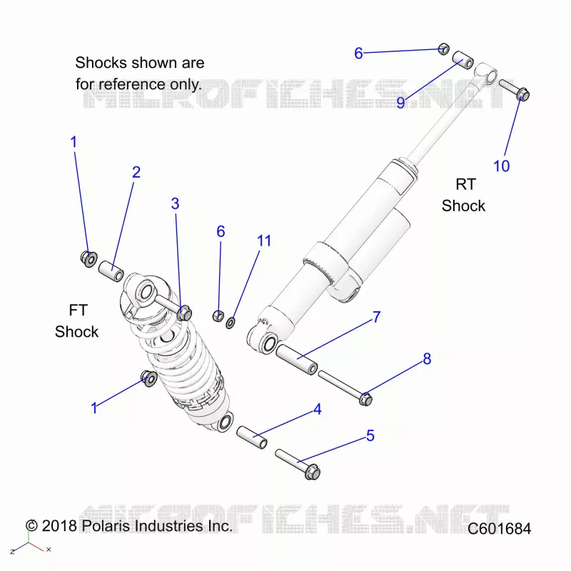 SUSPENSION, SHOCK MONTAGGIO, REAR SUSP.