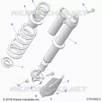 SUSPENSION, REAR SHOCK MONTAGGIO