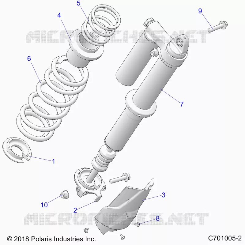 SUSPENSION, REAR SHOCK MONTAGGIO