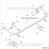 SUSPENSION, REAR BARRA DI STABILIZZAZIONE