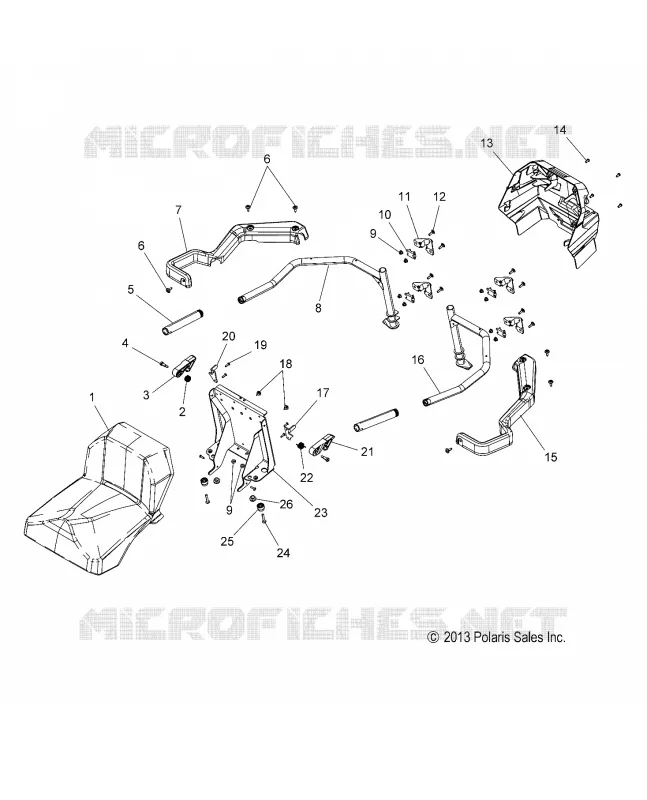 BODY, PASSENGER SEDE AND ARM REST ASM.