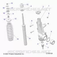 SUSPENSION, ANTERIORE MONTANTE